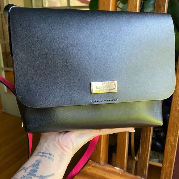 Kate Spade Madie Putnam Drive Crossbody Bag Black Pink - Picture 9 of 11